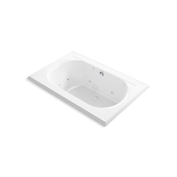 Kohler Memoirs 66" X 42" Whirlpool Bath, Drop-In With Center Rear Drain 1170-JHC-0 - main